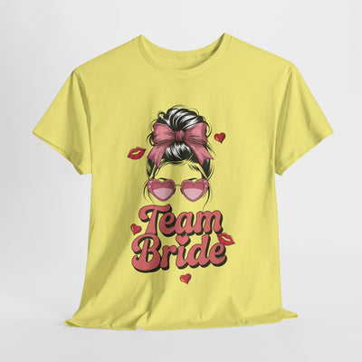 Team Bride Cotton Tee - Perfect for Bridal Parties and Weddings
