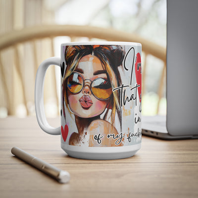 Funky Illustrated Coffee Cup - "I’m so glad that you can be yourself"