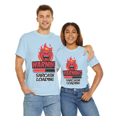 Funny Sarcastic Warning Tee - Unisex Heavy Cotton T-Shirt