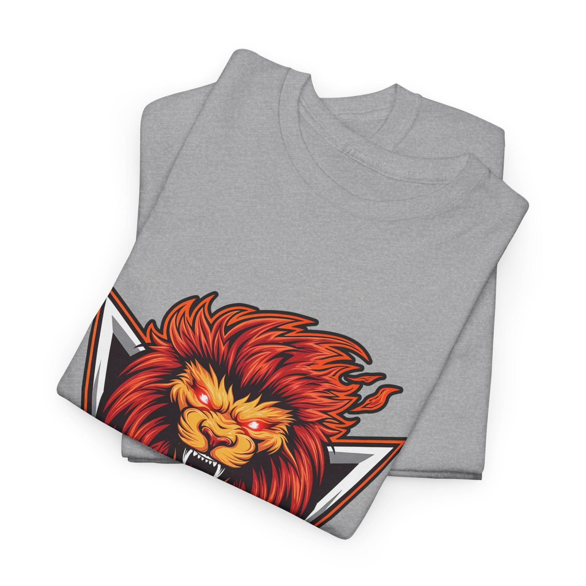 Motivational Lion Graphic Tee - 'No Excuses, Just Results'