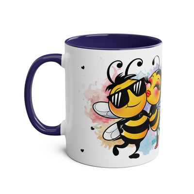 Najlpesze na stres...Kubek Dwukolorowy, Couple Coffee Mug - Two-Tone 11oz