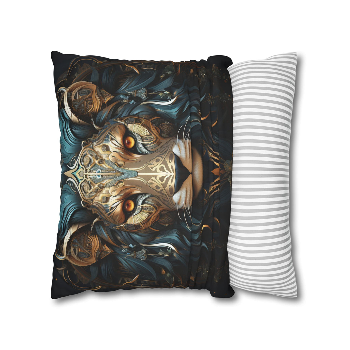 Majestic Leo Zodiac Decorative Pillowcase - Boho Style Cushion Cover