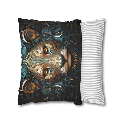 Majestic Leo Zodiac Decorative Pillowcase - Boho Style Cushion Cover