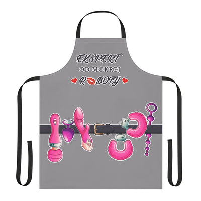 Adult Apron, Playful Sex Toys Design, Grey Unisex