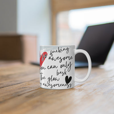 Funky Illustrated Coffee Cup - "I’m so glad that you can be yourself"
