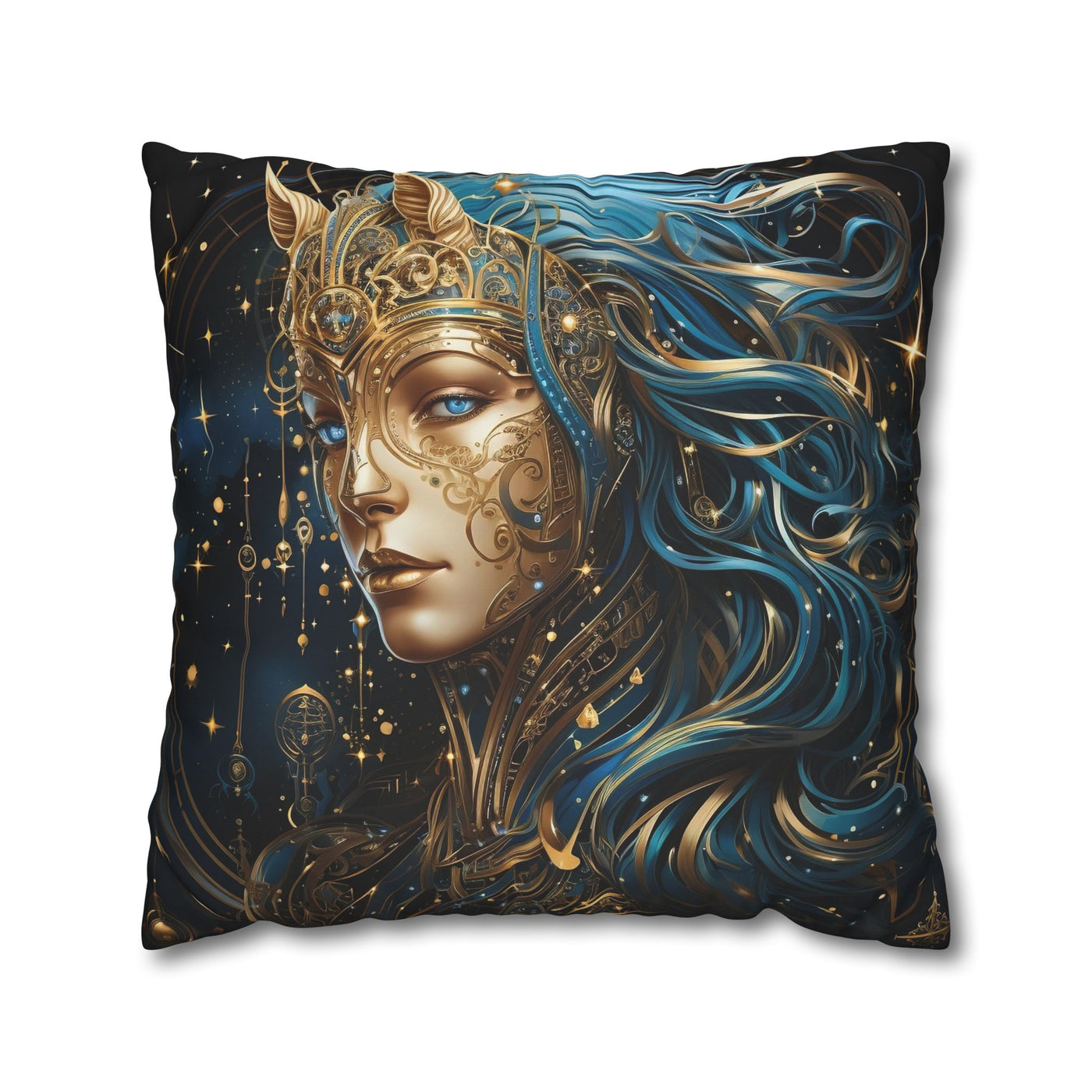 Artistic Sagittarius Zodiac Poly Canvas Pillowcase - Enchanted Home Decor