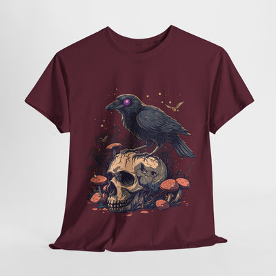 Raven on the Skull Horror T-shirt
