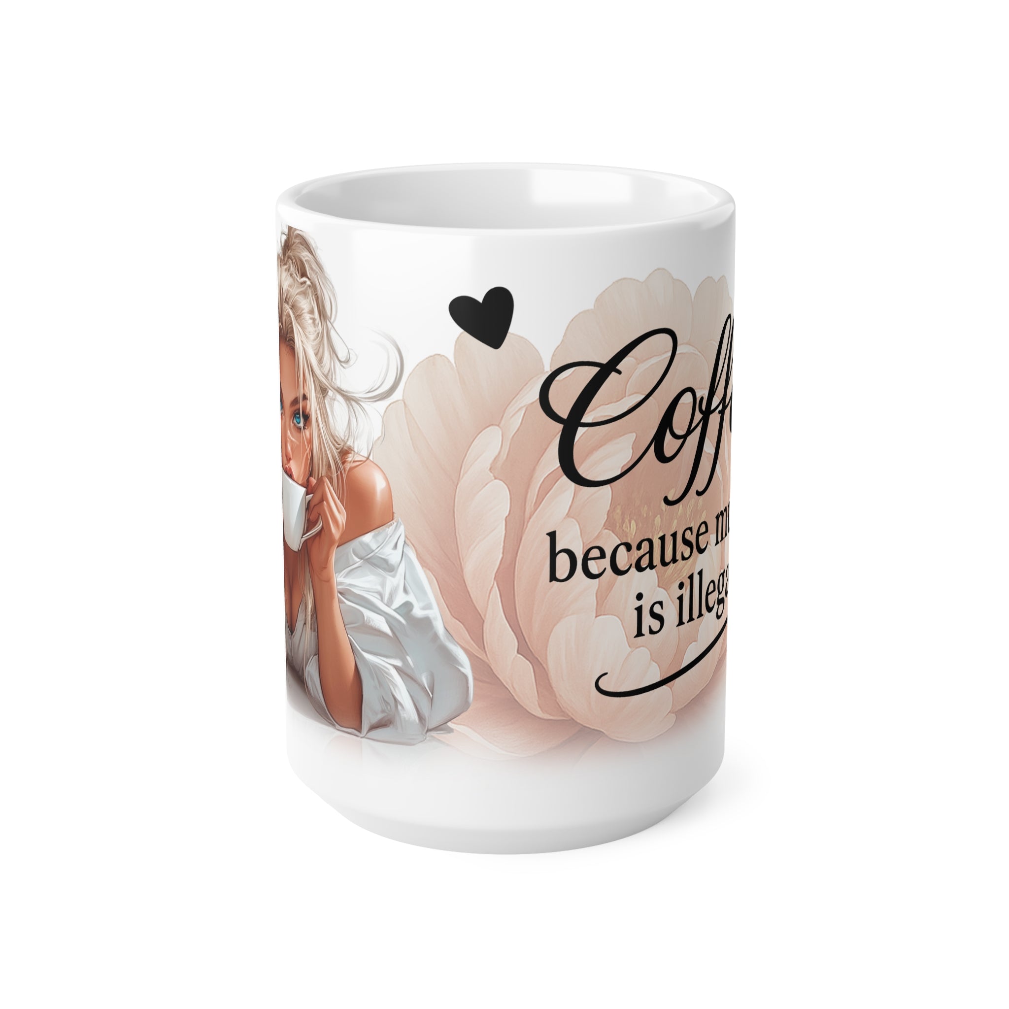 Ceramic Coffee Mug, Playful Coffee Lover Gift, Cute Coffee Cup, Morning Mug, Coffee Addict Present, Lifestyle Drinkware