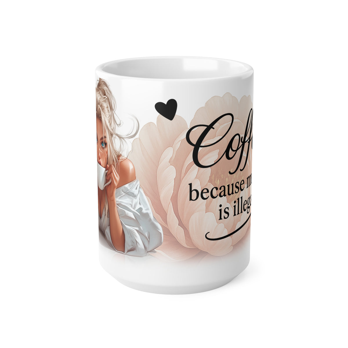 Ceramic Coffee Mug, Playful Coffee Lover Gift, Cute Coffee Cup, Morning Mug, Coffee Addict Present, Lifestyle Drinkware
