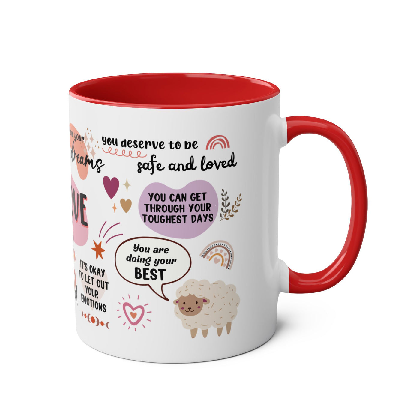 Self-Love Inspirational Coffee Mug – Two-Tone 11oz