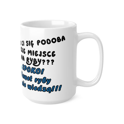Zabawny Kubek Biały dla Wędkarza - Ceramic Coffee Cups 11oz & 15oz