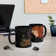 Witchy Cat Coffee Mug with Enchanting Design, Halloween Gift, Gothic Decor, Cozy Drinkware, Witch Lover's Gift