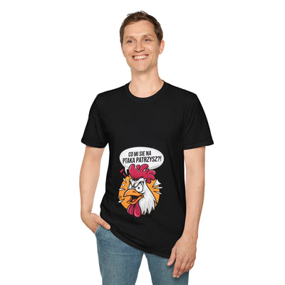 "Czego mi się na ptaka patrzysz" Koszulka, Funny T-Shirt