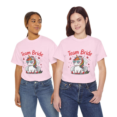Team Bride Unicorn T-Shirt - Fun Bachelorette Party Shirt