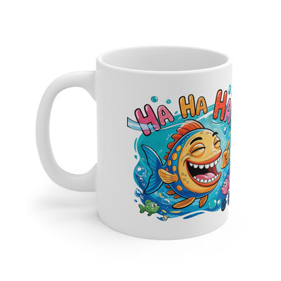Zabawny Kubek Biały dla Wędkarza - Ceramic Coffee Cups 11oz & 15oz