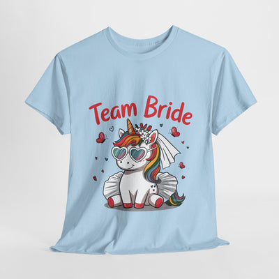 Team Bride Unicorn T-Shirt - Fun Bachelorette Party Shirt