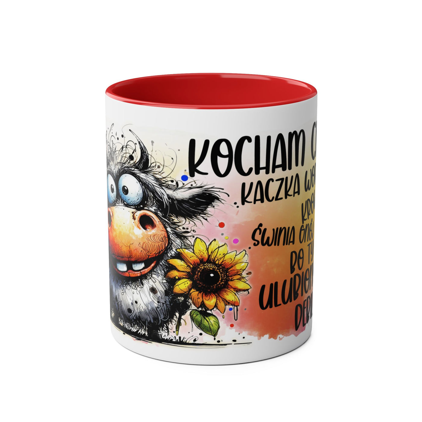 Kocham Cię jak... Dwukolorowy Kubek