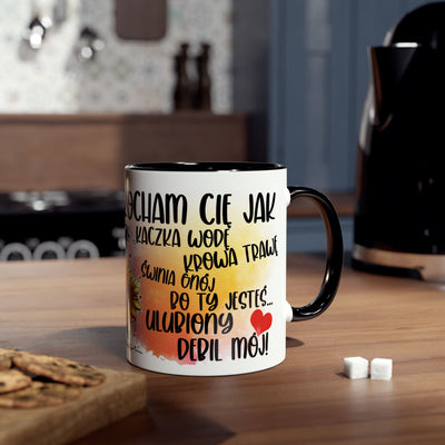 Kocham Cię jak... Dwukolorowy Kubek