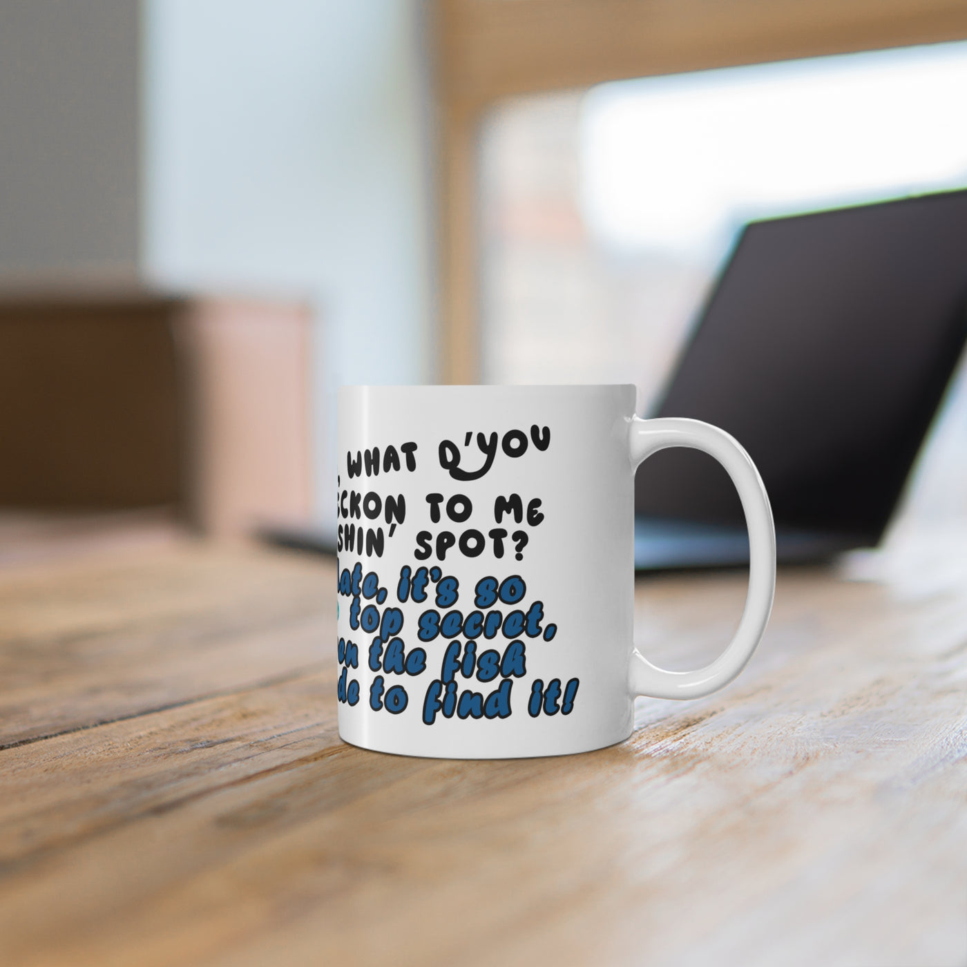 Funny Fishing Ceramic Coffee Mug – 11oz & 15oz