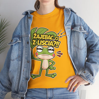 "Żajebać Ci z liścia?" Koszulka, Funny T-Shirt