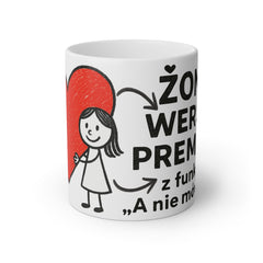 Kubek „Żona – wersja premium” 😍 | Śmieszny prezent dla żony 💍 | Z funkcją „A nie mówiłam!” 😄