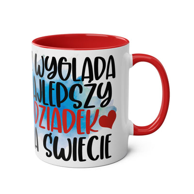Najlepszy Dziadek Kubek Dwukolorowy