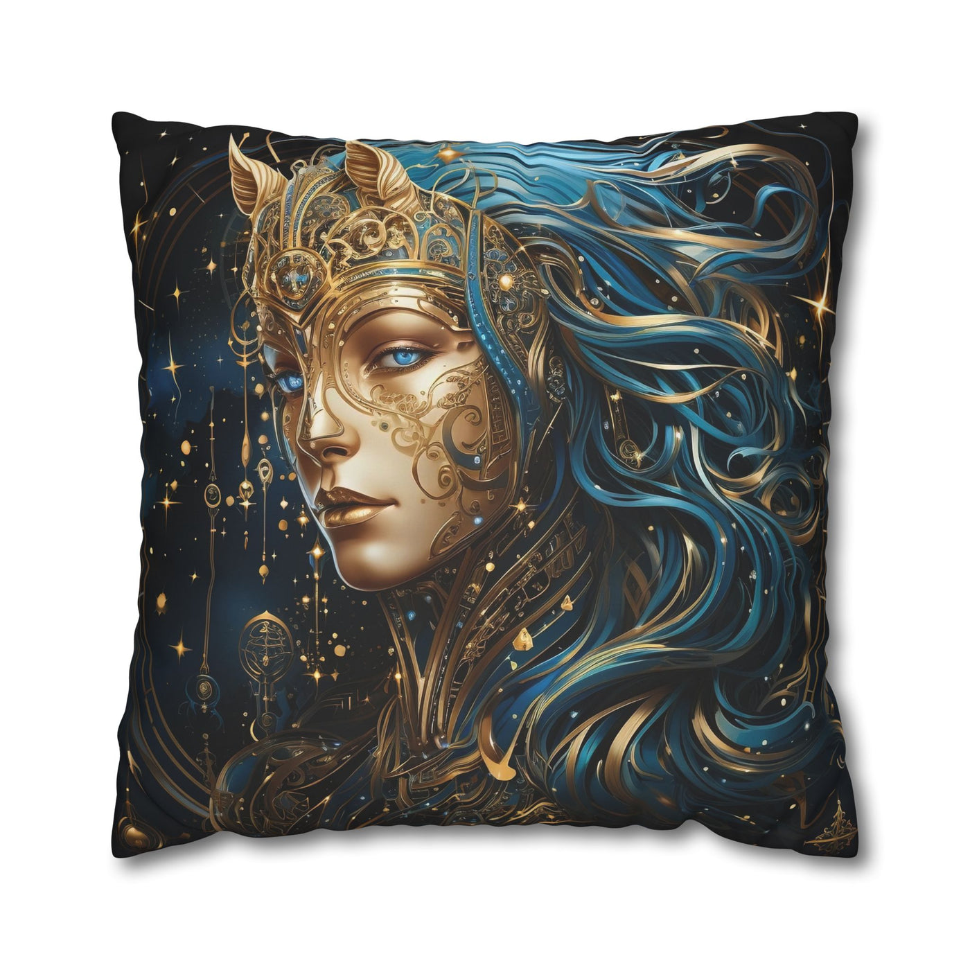 Artistic Sagittarius Zodiac Poly Canvas Pillowcase - Enchanted Home Decor
