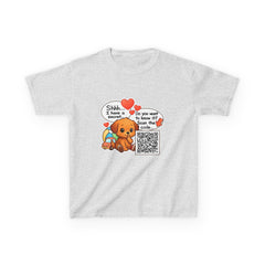 Personalized Kids QR Code T-Shirt – Secret Message Design | Unique Reveal Gift Idea