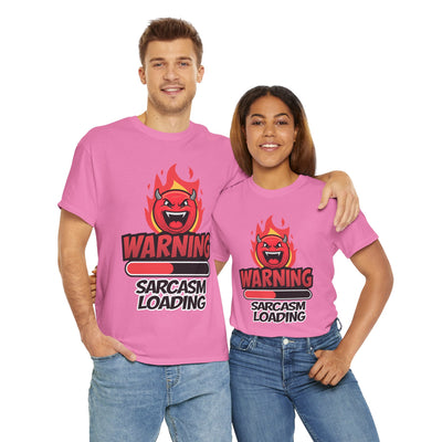 Funny Sarcastic Warning Tee - Unisex Heavy Cotton T-Shirt
