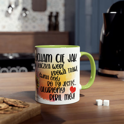 Kocham Cię jak... Dwukolorowy Kubek