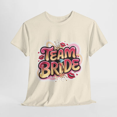 Team Bride Unisex Heavy Cotton Tee - Perfect for Bachelorette Parties & Bridal Celebrations