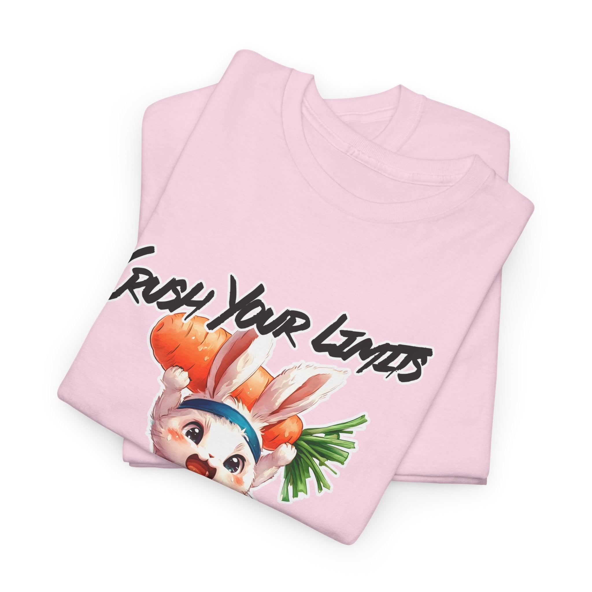 Motivational Unisex Heavy Cotton Tee - 'Crush Your Limits'