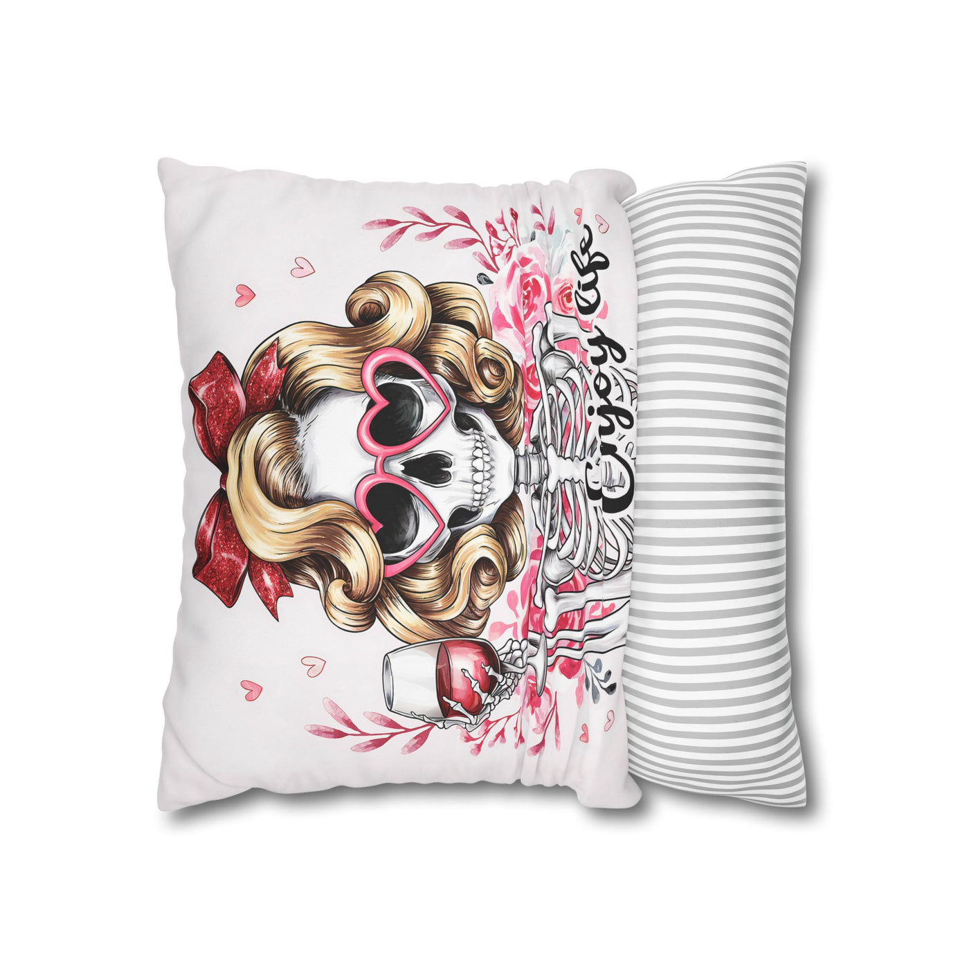 Enjoy Life Pillowcase – Chic Decor for Fun Celebrations