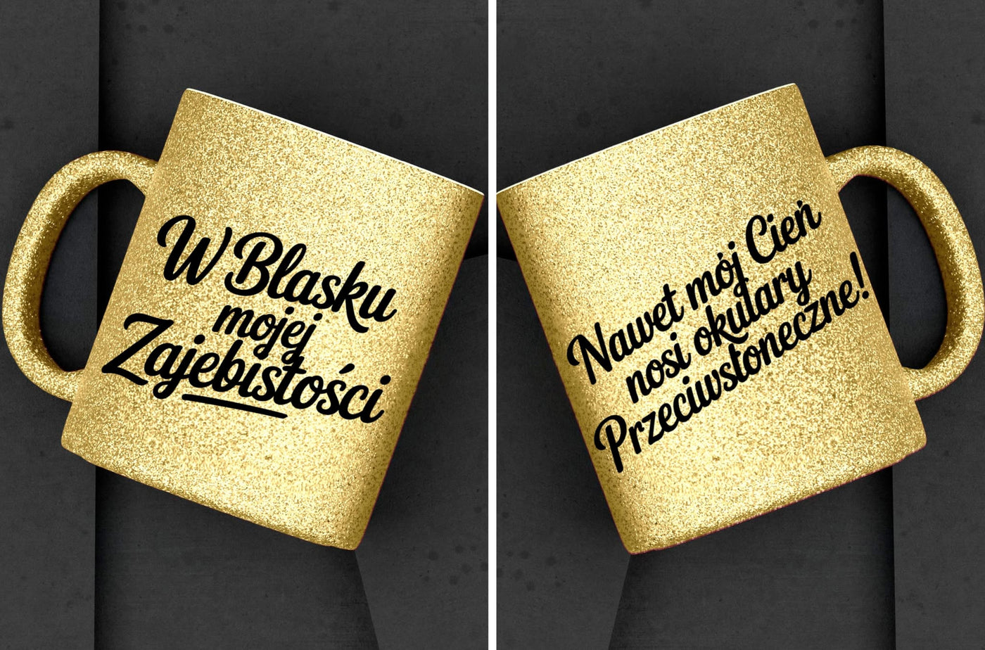 Kubki brokatowe "Blask zajebistości" 330ml