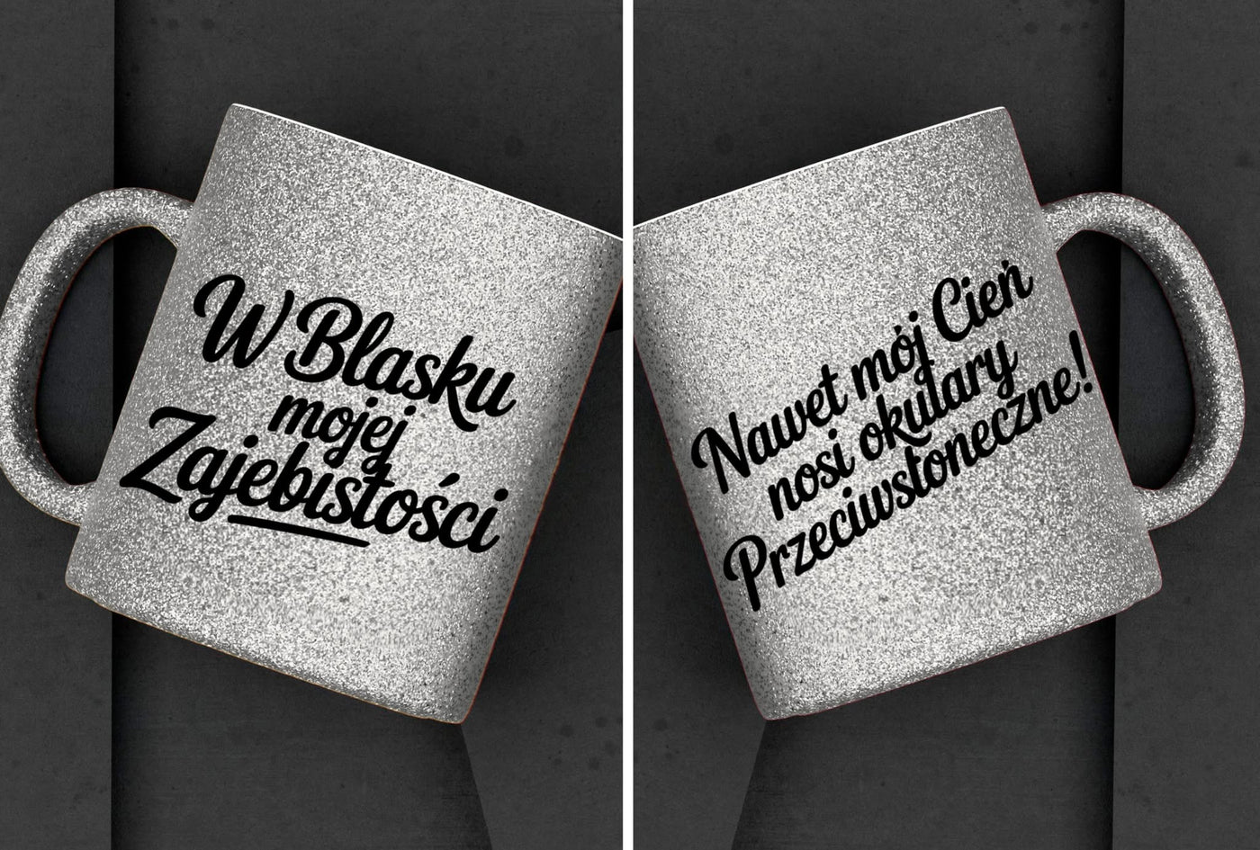 Kubki brokatowe "Blask zajebistości" 330ml