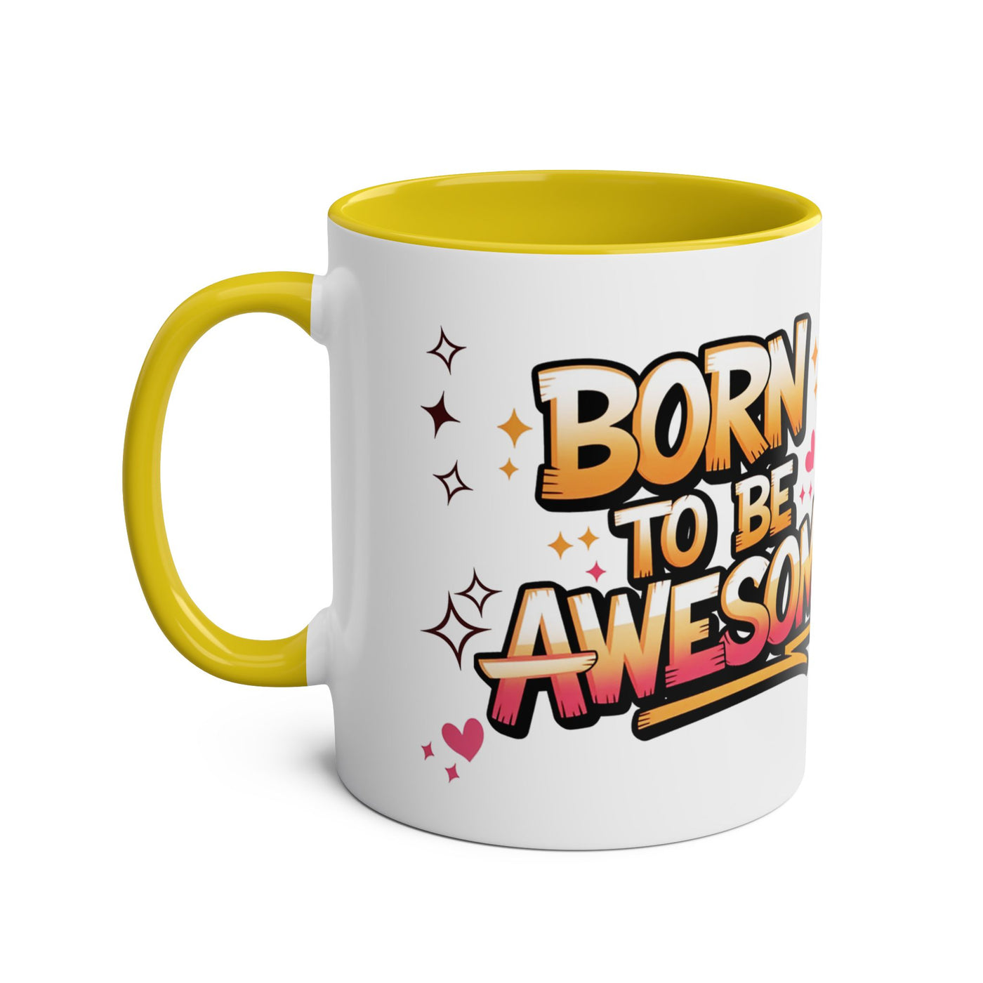 Unicorn Two-Tone Coffee Mug - 11oz Born to Be Awesome Design