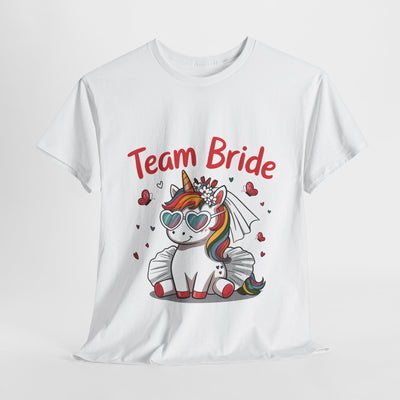 Team Bride Unicorn T-Shirt - Fun Bachelorette Party Shirt