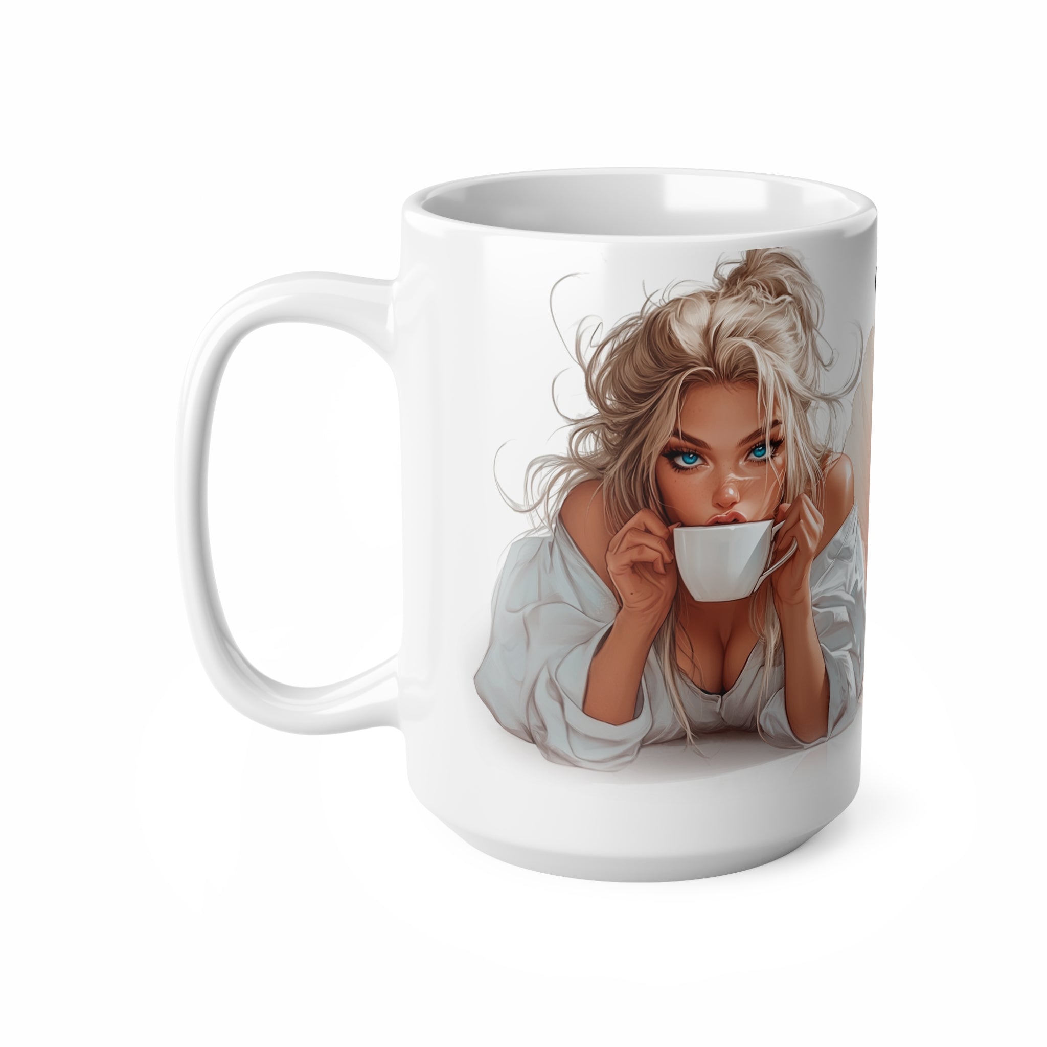 Ceramic Coffee Mug, Playful Coffee Lover Gift, Cute Coffee Cup, Morning Mug, Coffee Addict Present, Lifestyle Drinkware