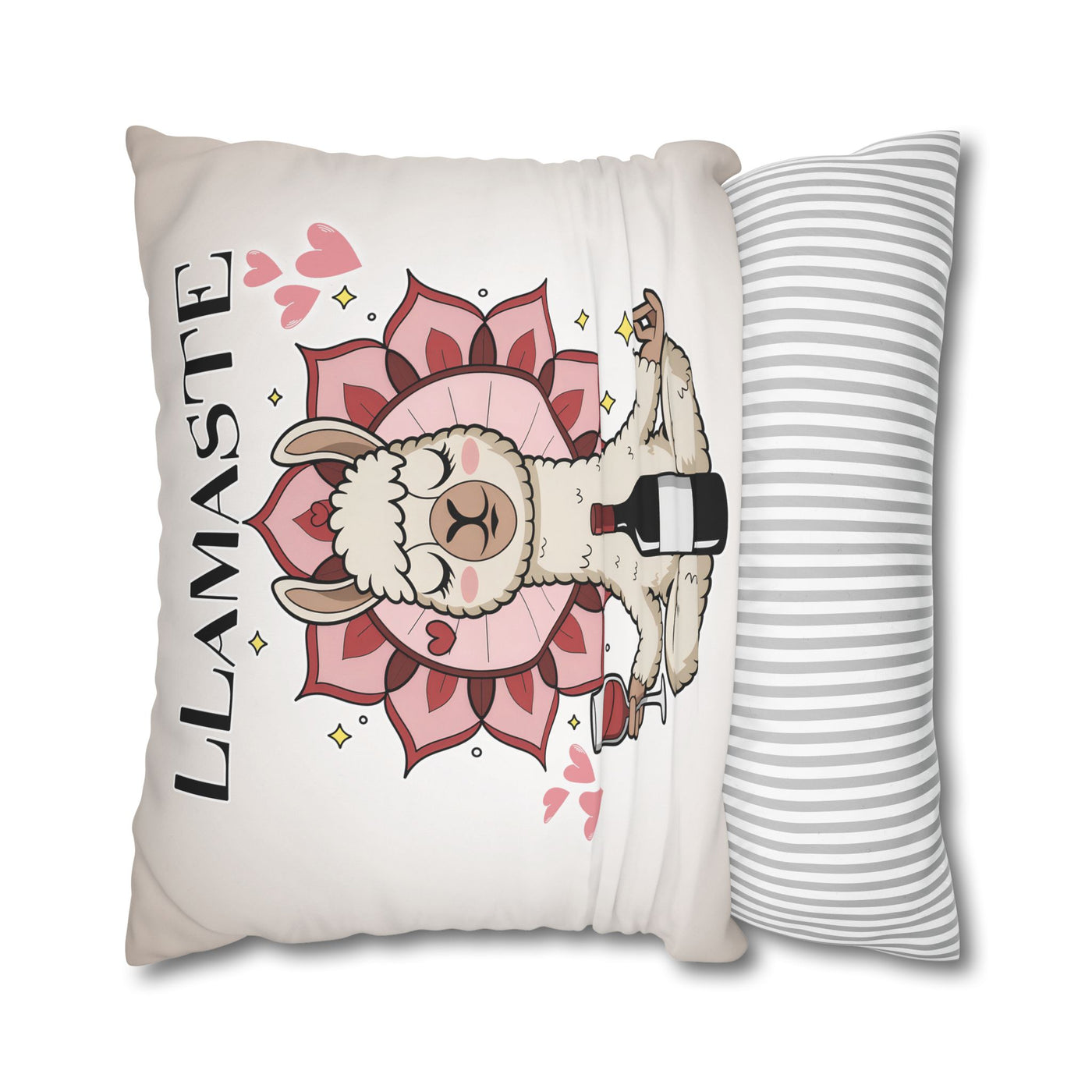 Unwind with Wine - Poly Canvas Pillowcase