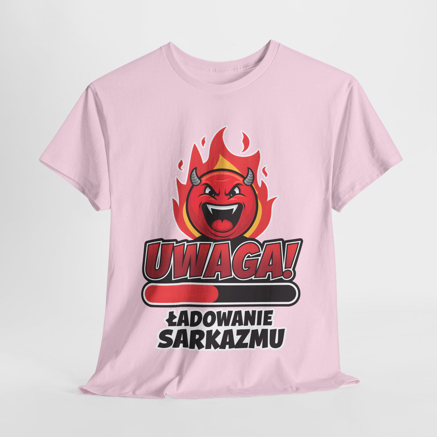 Uwaga! Ładowanie sarkazmu, zabawna koszulka