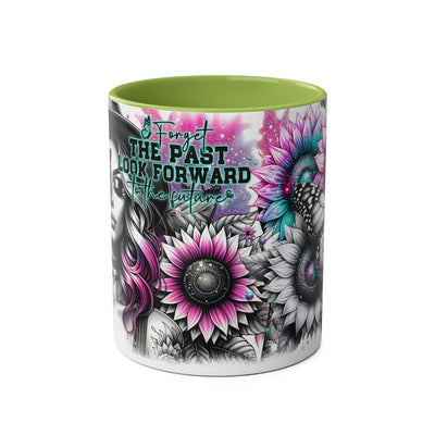 Forget The Past - Two-Tone Afirmation Mug