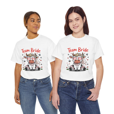 Cow Team Bride Unisex Tee | Fun Bridal Party Shirt