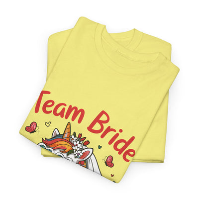 Team Bride Unicorn T-Shirt - Fun Bachelorette Party Shirt