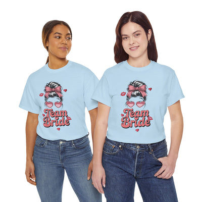 Team Bride Cotton Tee - Perfect for Bridal Parties and Weddings