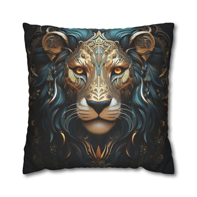 Majestic Leo Zodiac Decorative Pillowcase - Boho Style Cushion Cover