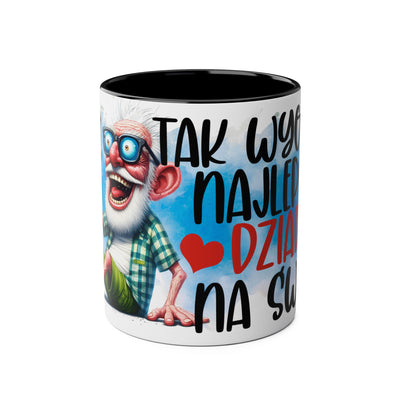 Najlepszy Dziadek Kubek Dwukolorowy