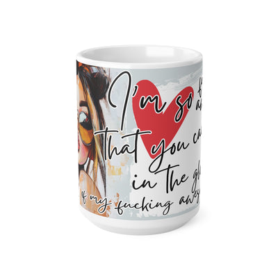 Funky Illustrated Coffee Cup - "I’m so glad that you can be yourself"