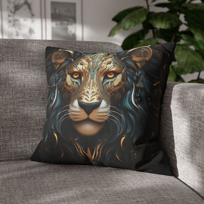 Majestic Leo Zodiac Decorative Pillowcase - Boho Style Cushion Cover