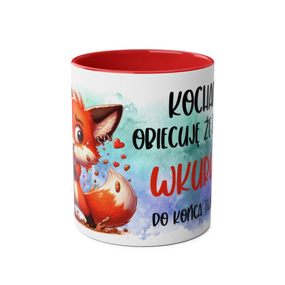 Zakochany Lisek Kubek Dwukolorowy