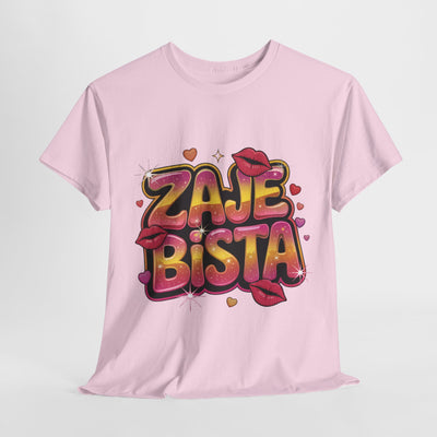 Zabawna koszulkaz  bawełny - koszulka z grafiką „Zajebista”